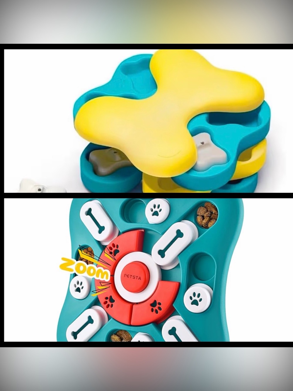 2  Interactive Dog/Cat Puzzle Toys- mixed levels